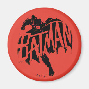 Batman Ink Brush Name Magnet