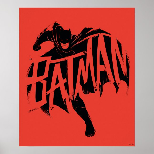 Batman Ink Brush Name Poster (Front)