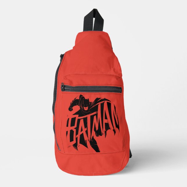 Batman Ink Brush Name Sling Bag (Front)