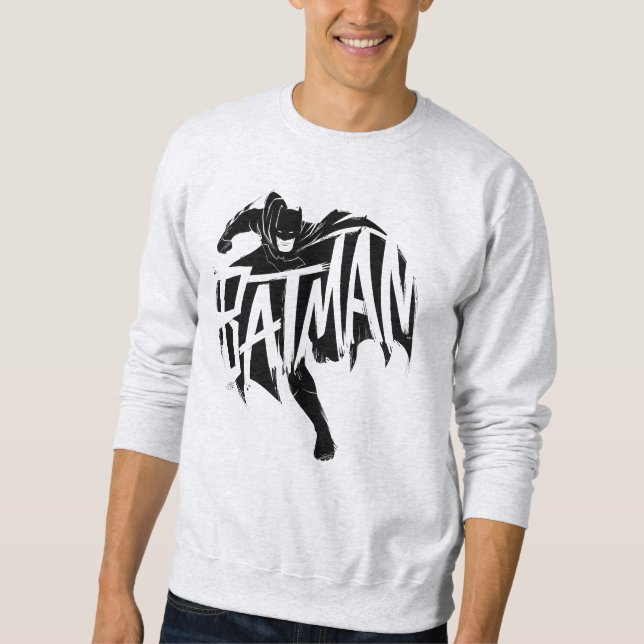 Batman Ink Brush Name Sweatshirt (Front)