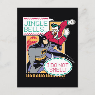 Batman Jingle Bells, I Do Not Smell! Holiday Postcard