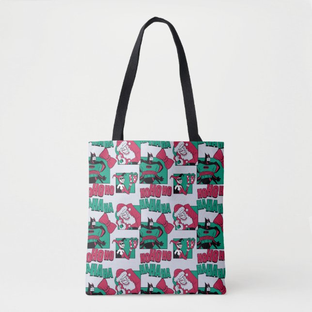 Batman | Joker Santa Pattern Tote Bag (Front)