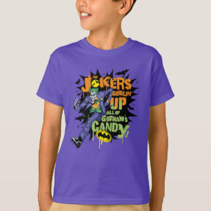 Batman Joker's Goblin' Up All of Gotham's Candy T-Shirt