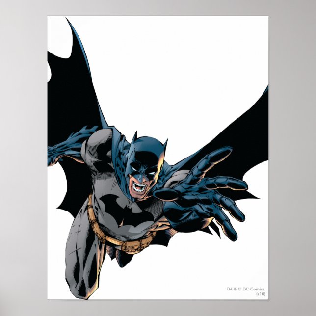 Batman Jumping Forward, Yell Poster (Front)