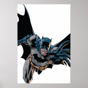 Batman Jumping Forward, Yell Poster
