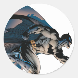 Batman Leaping Side View Classic Round Sticker