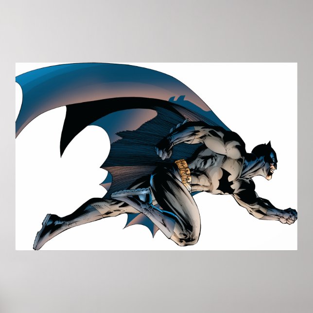 Batman Leaping Side View Poster (Front)