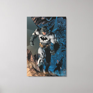 Batman Leaving Bat Cave Canvas Print