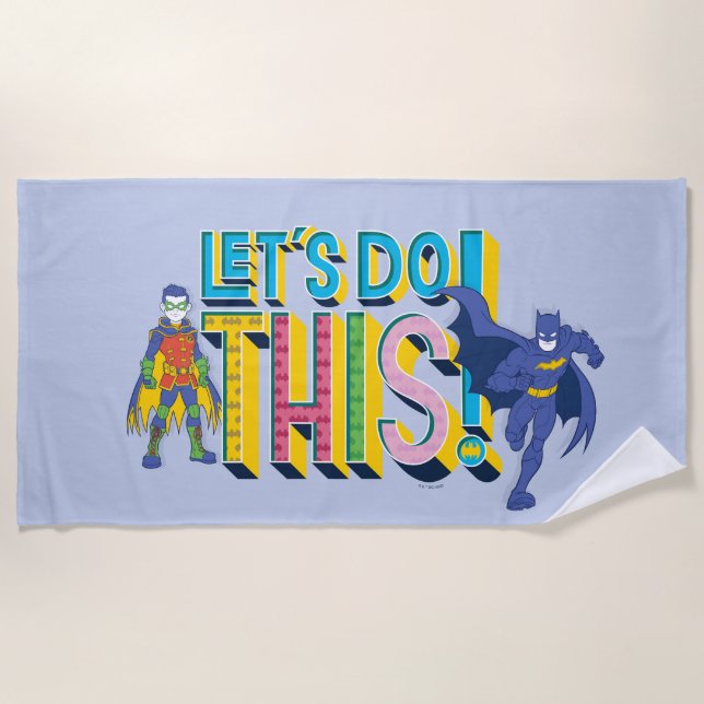 Batman | Let's Do This Beach Towel (Front)
