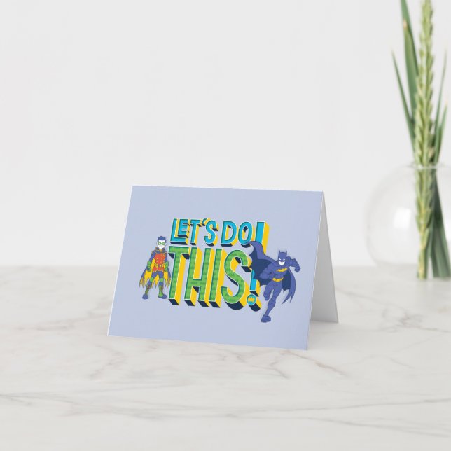 Batman | Let's Do This Note Card (Front)