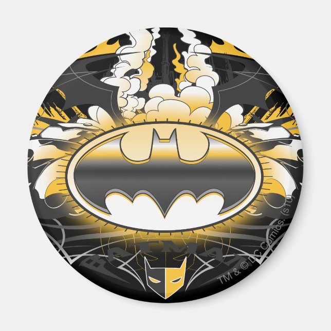 Batman Logo with Cars Magnet (Front)