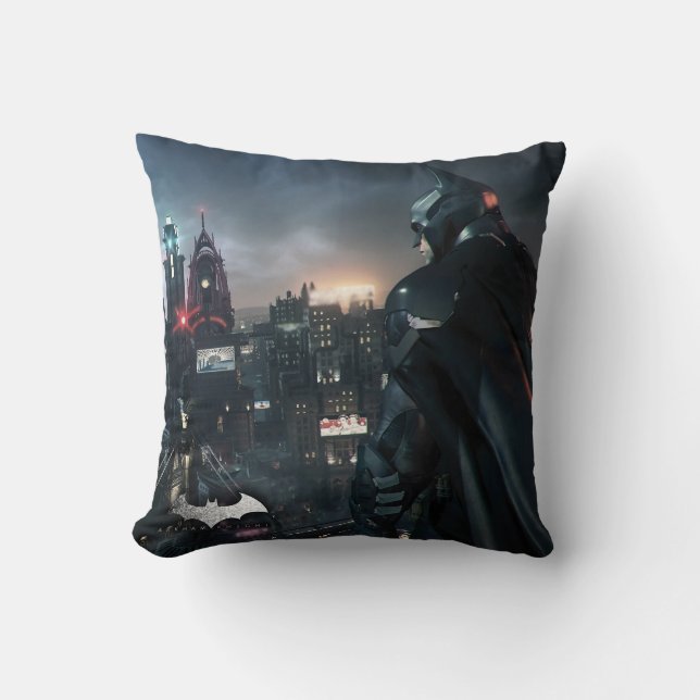 Batman Looking Over City Cushion (Front)