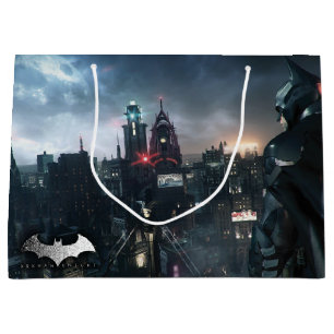 Batman Looking Over City Large Gift Bag