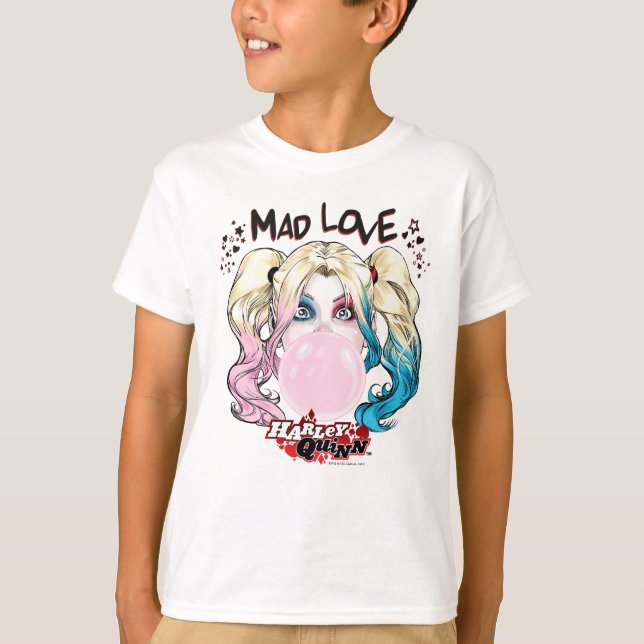 Batman | Mad Love Harley Quinn Chewing Bubble Gum T-Shirt (Front)