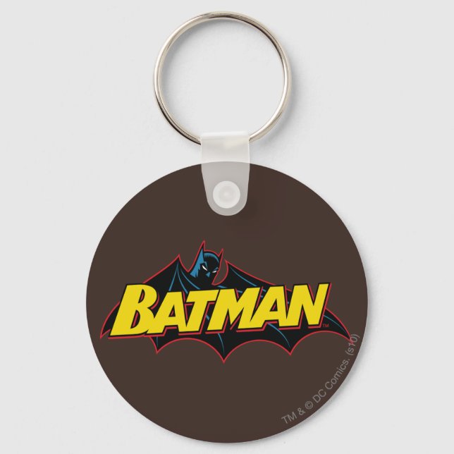 Batman | Old School Logo Key Ring (Front)