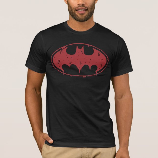 Batman | Oozing Red Bat Logo T-Shirt (Front)
