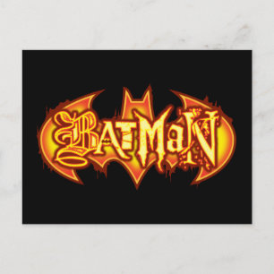 Batman Orange Seasonal Logo Postcard
