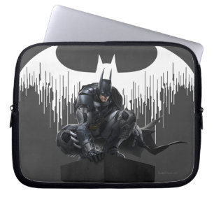 Batman Perched on a Pillar Laptop Sleeve