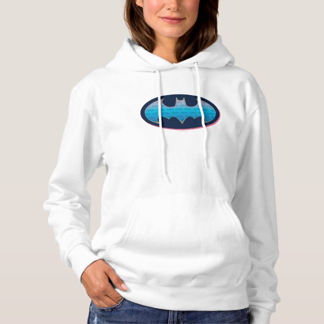 Batman | Pink & Blue Symbol Hoodie (Front)