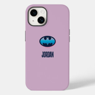Batman   Pink & Blue Symbol iPhone 14 Case