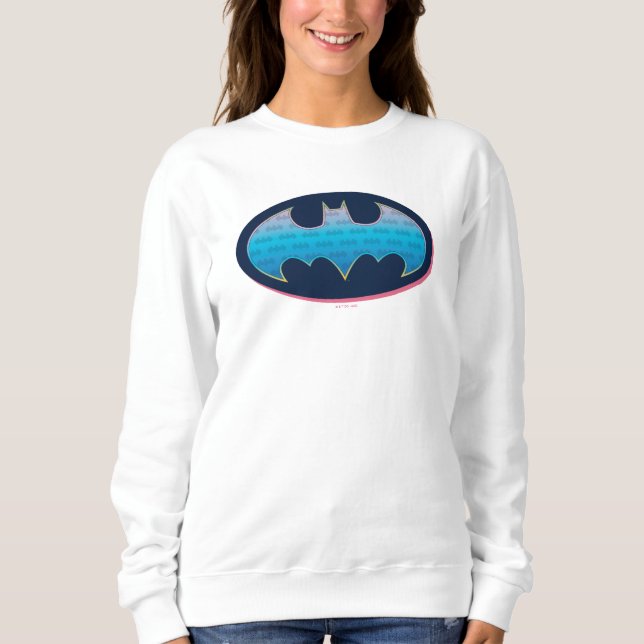 Batman | Pink & Blue Symbol Sweatshirt (Front)
