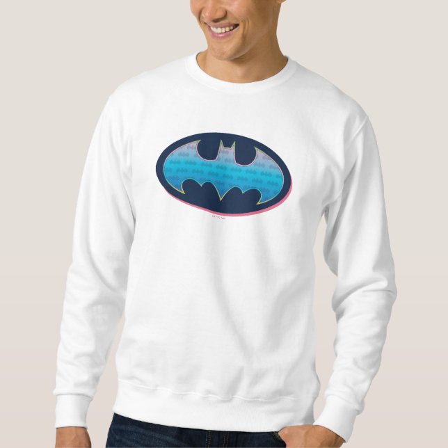 Batman | Pink & Blue Symbol Sweatshirt (Front)
