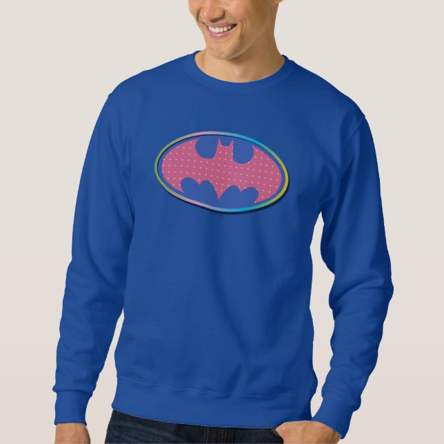 Batman | Pink Polka Dot Logo Sweatshirt (Front)