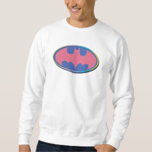Batman Pink Polka Dot Logo Sweatshirt
