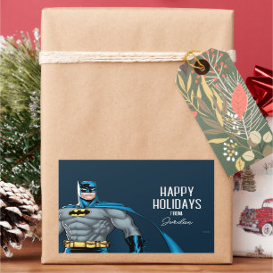 Batman Protector Happy Holidays Rectangular Sticker