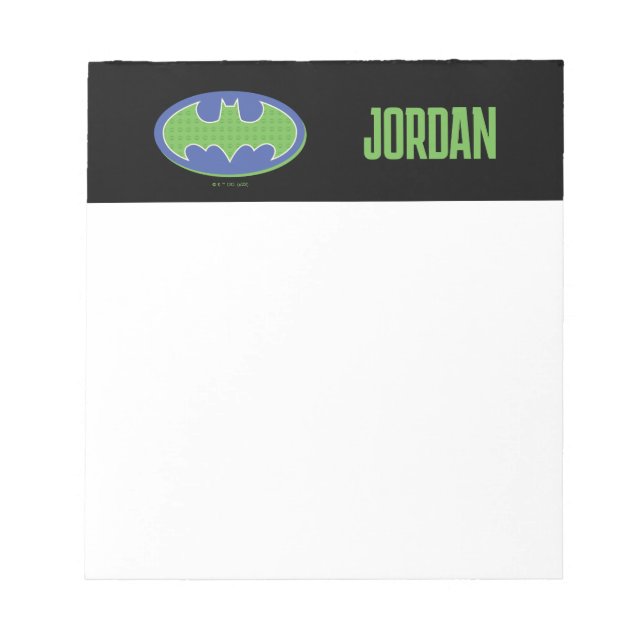 Batman | Purple & Green Symbol Notepad (Front)