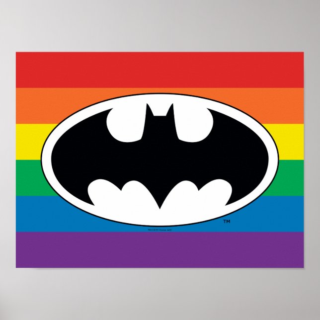 Batman Rainbow Logo Poster (Front)