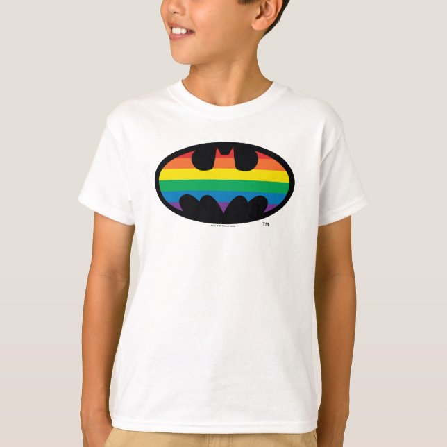Batman Rainbow Logo T-Shirt (Front)