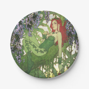 Batman Rebirth Poison Ivy Cover Illustration Paper Plate
