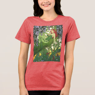 Batman Rebirth Poison Ivy Cover Illustration Tri-Blend Shirt