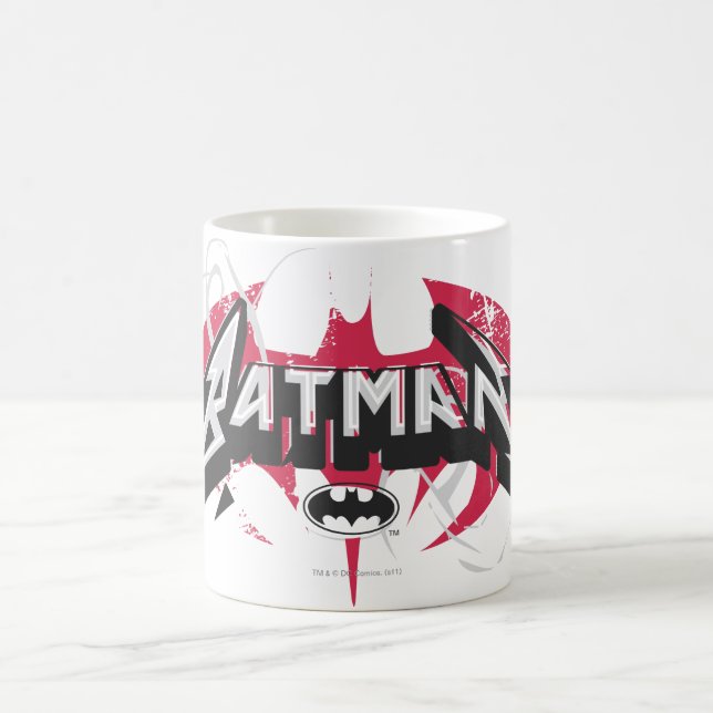 Batman | Red and Black Logo Coffee Mug (Center)