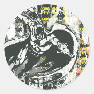 Batman - Rise Up Collage 1 Classic Round Sticker