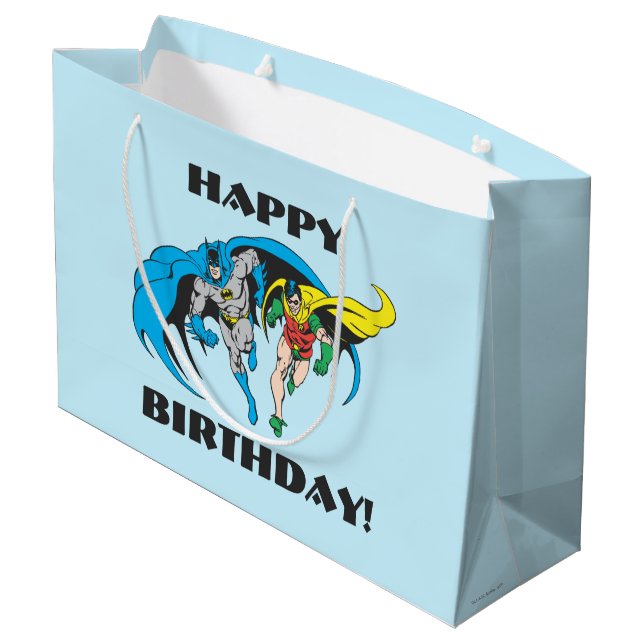 Batman & Robin Large Gift Bag (Back Angled)