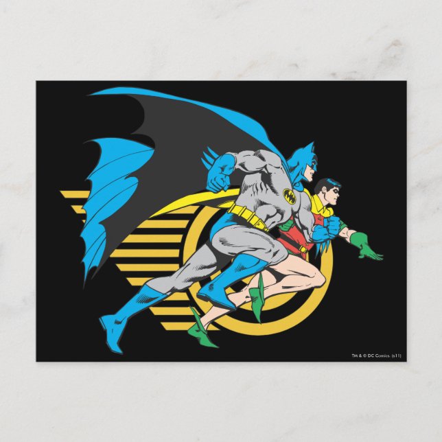 Batman & Robin Profile Postcard (Front)