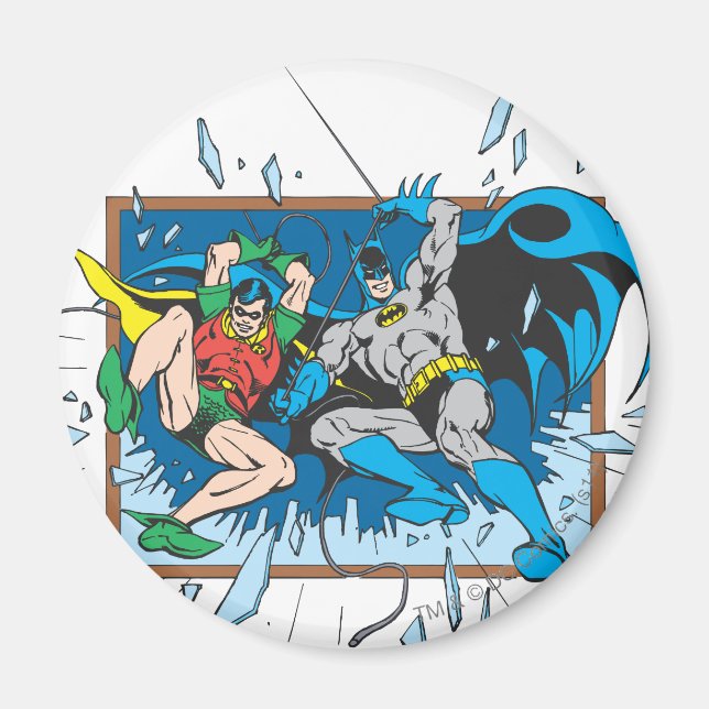 Batman & Robin Shatter Window Magnet (Front)