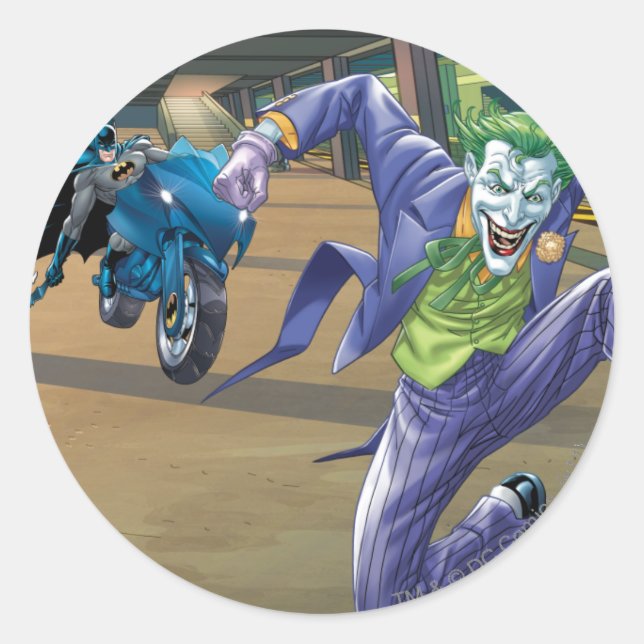 Batman Rogue Rage - 3 Classic Round Sticker (Front)