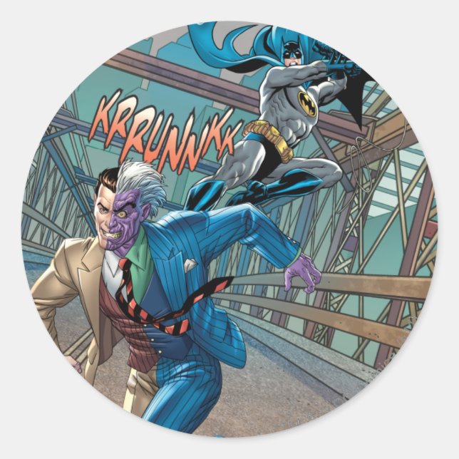 Batman Rogue Rage - 7 Classic Round Sticker (Front)