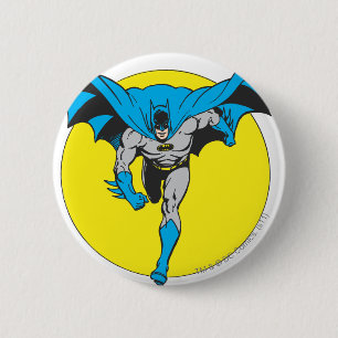 Batman Runs Forward 6 Cm Round Badge