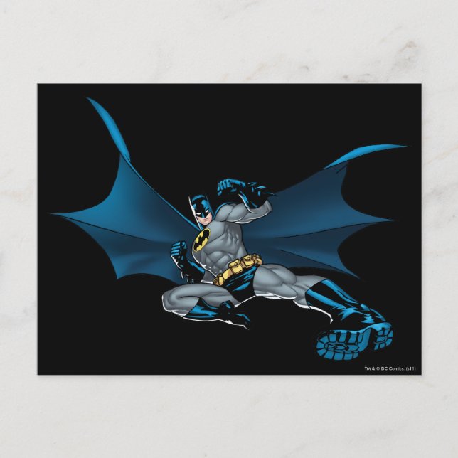 Batman Runs Postcard (Front)