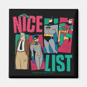 Batman   Santa Nice List of Heroes Magnet