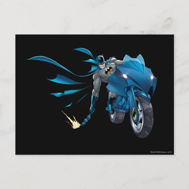 Batman Scrapes the ground Postcard (Front)