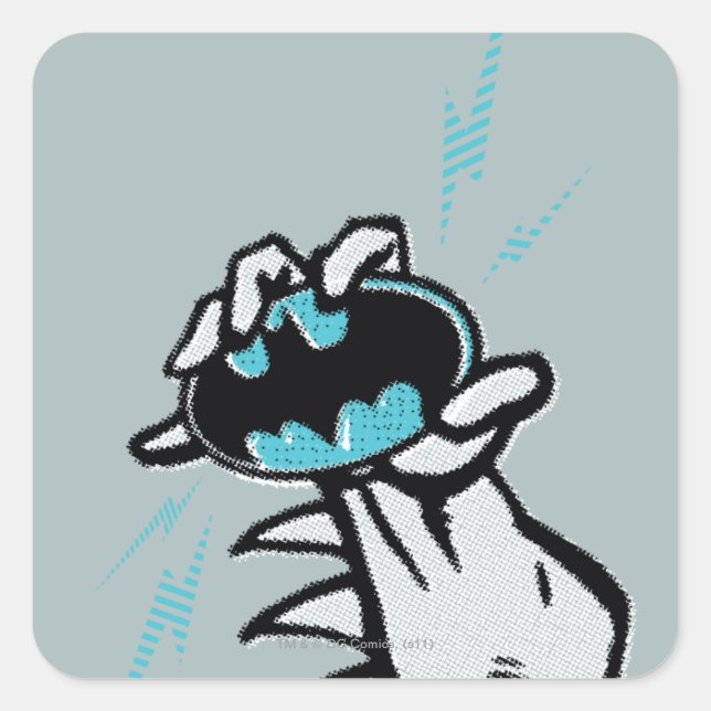 Batman Skate Logo 2 Square Sticker (Front)