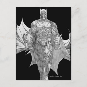 Batman Standing Drawing Postcard