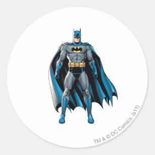 Batman Stands Up Classic Round Sticker