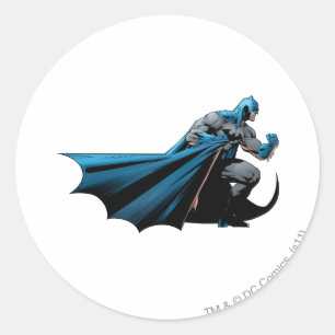 Batman strong look right classic round sticker