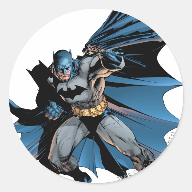 Batman Strong Shadow Classic Round Sticker (Front)